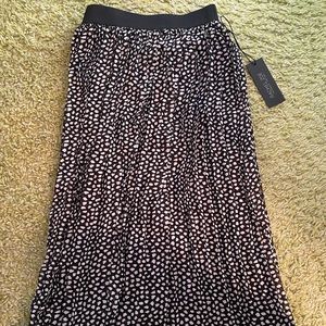 Abstract polka dots midi skirt